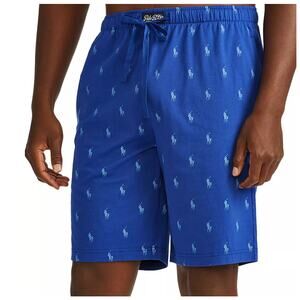 Polo Ralph Lauren Men's Sleep Shorts Long Royal Blue Green size Large